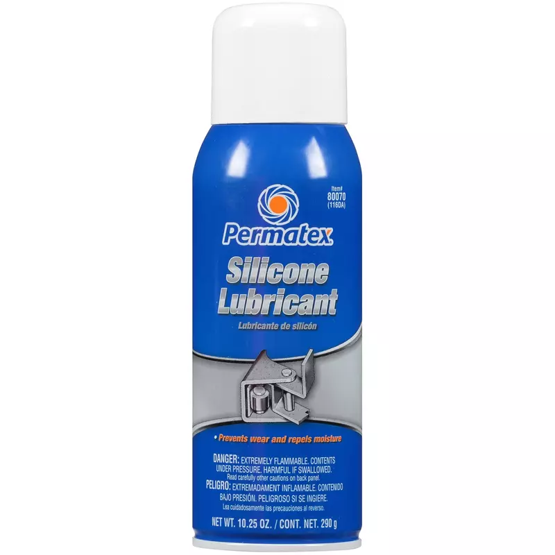 Permatex 80070 Silicone Spray Lubricant, 10.25 oz. net Aerosol Can