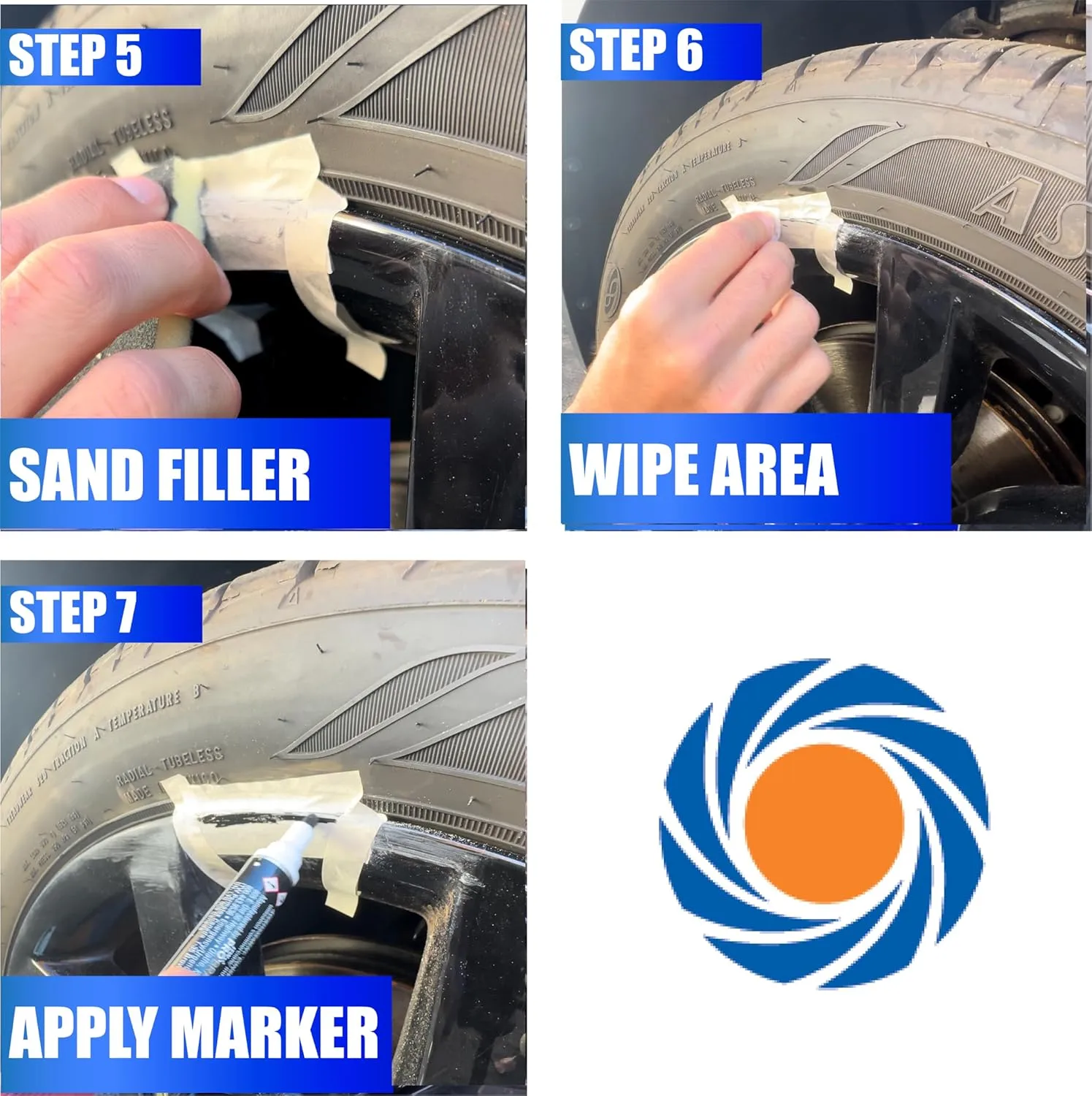 Permatex 09143 Wheel Restoration Kit - Black - Easy-to-Use DIY Wheel Repair