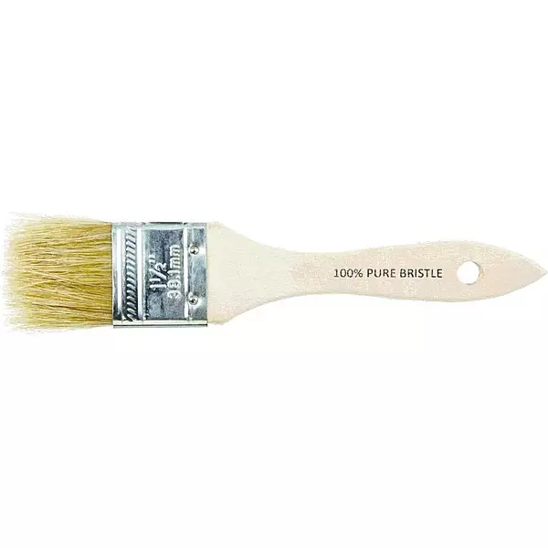 1-1/2" Chip Brush Wh Bristle 1-1/2" Trim Wood