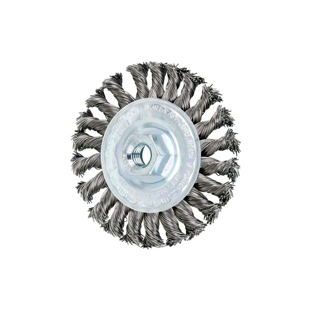 Advance Brush 82168 4" Full Cable Mini Knotwheel .020 Cs Wire