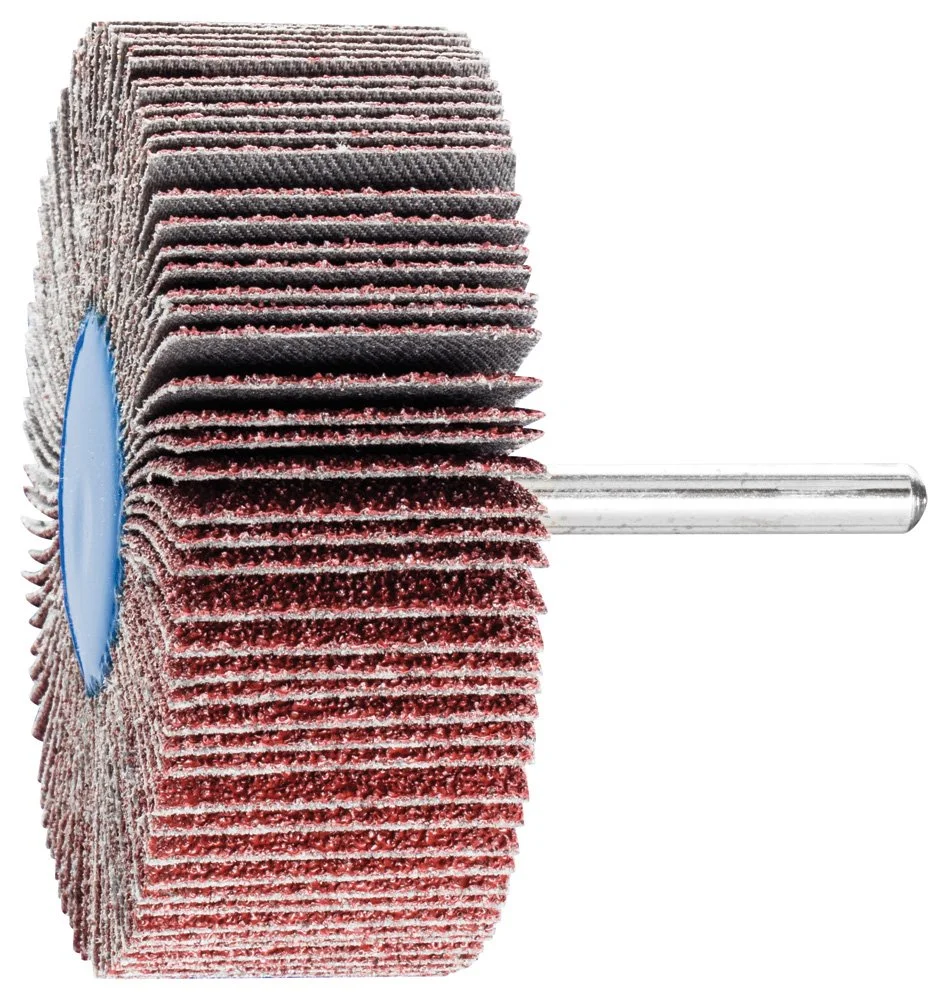 PFERD 45462 Mounted Flap Wheel, Aluminum Oxide A, 3" Diameter x 1" Length, 1/4" Shank, 40 Grit, 20000 Max RPM (Pack of 10)