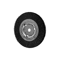 Narrow Face Crimped Wire Wheel Brushes - 6" crimped wire wheel narrow face .008 cs wire