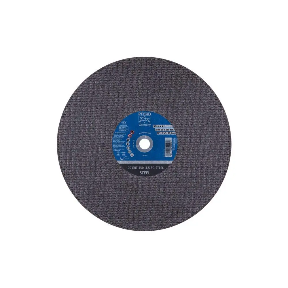 PFERD 64016 14" x 3/16" Cut-Off Wheel, 20mm AH - Portable A 24 R SG (10 Pack)