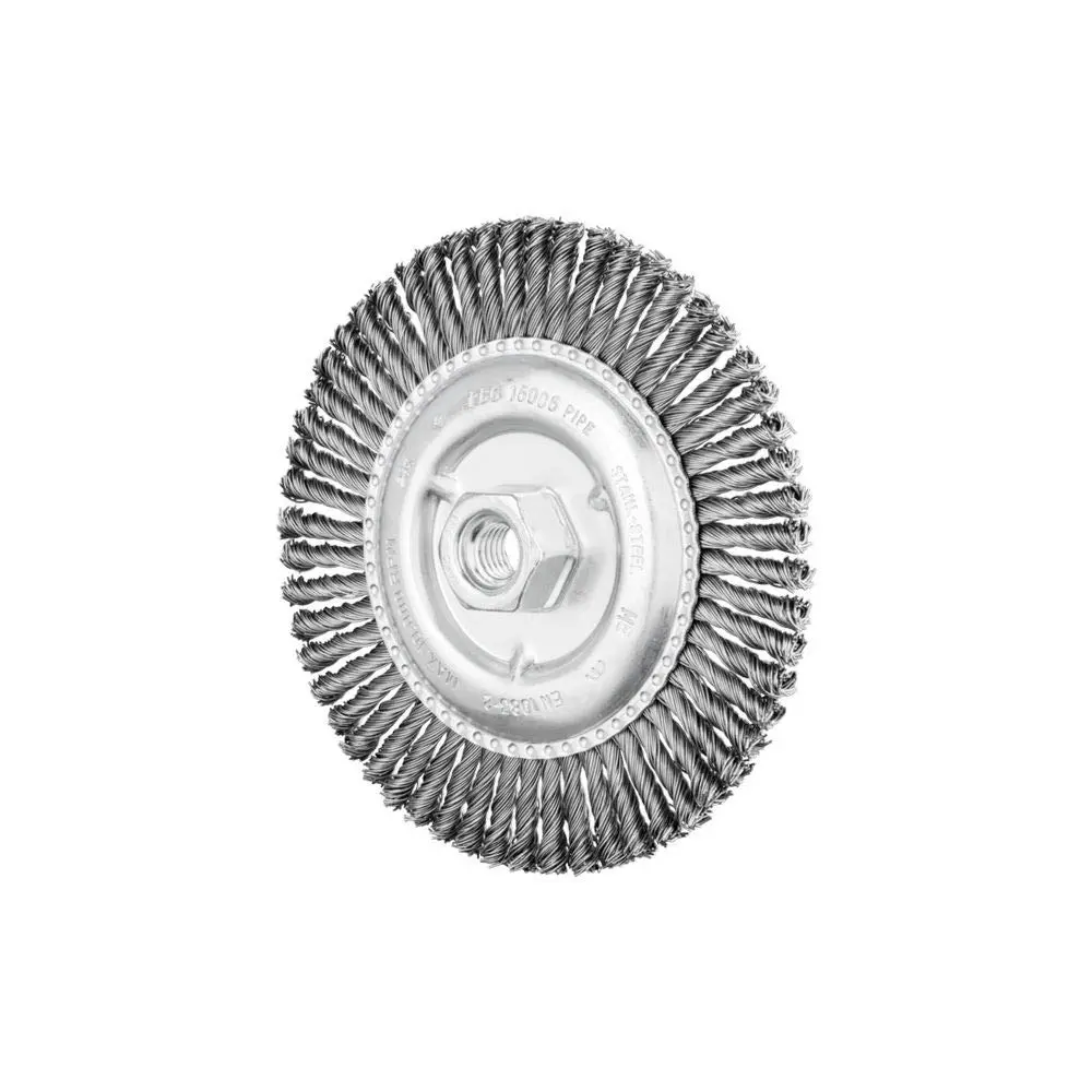 PFERD 82488 6" Stringer Bead Knot Wheel .020 CS Wire, 5/8-11 Thread, 56 (10pk)