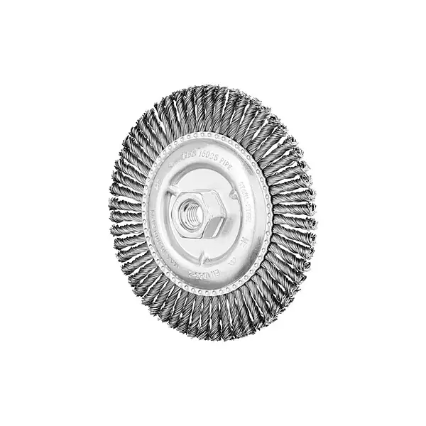 PFERD 82488 6" Stringer Bead Knot Wheel .020 CS Wire, 5/8-11 Thread, 56 (10pk)