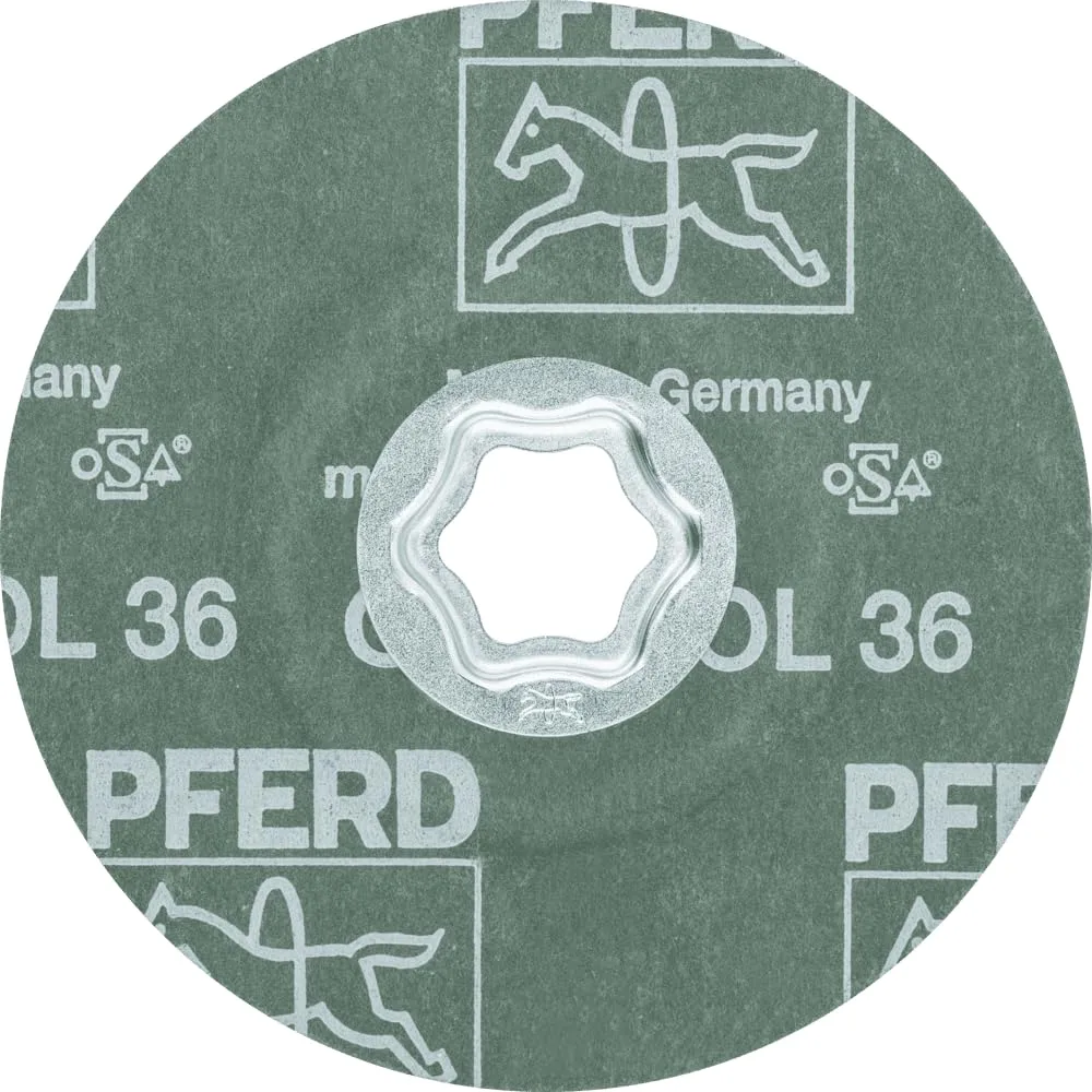 PFERD COMBICLICK® Fiber Discs and Backing Pads for Angle Grinders