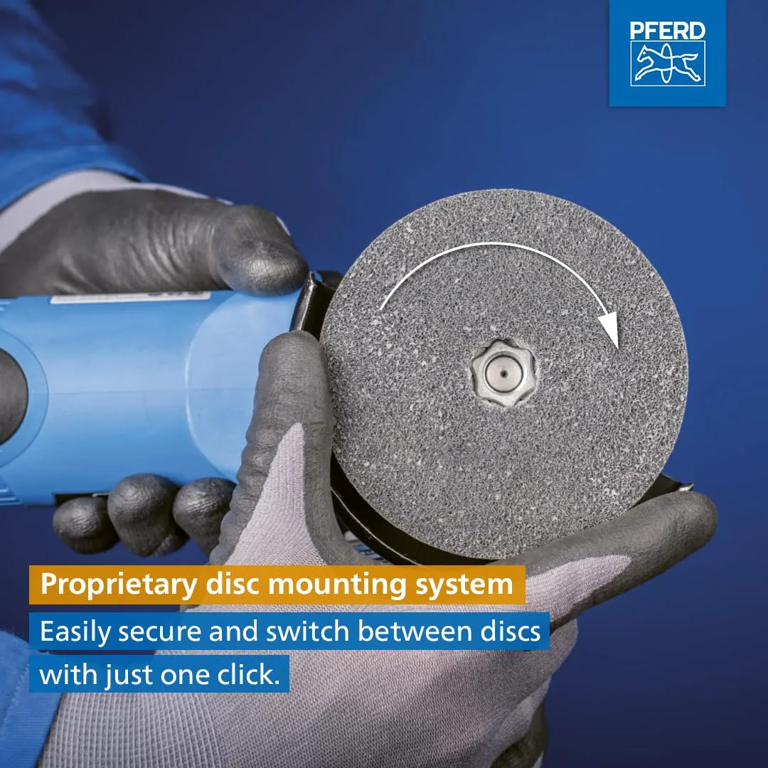 PFERD COMBICLICK® Fiber Discs and Backing Pads for Angle Grinders