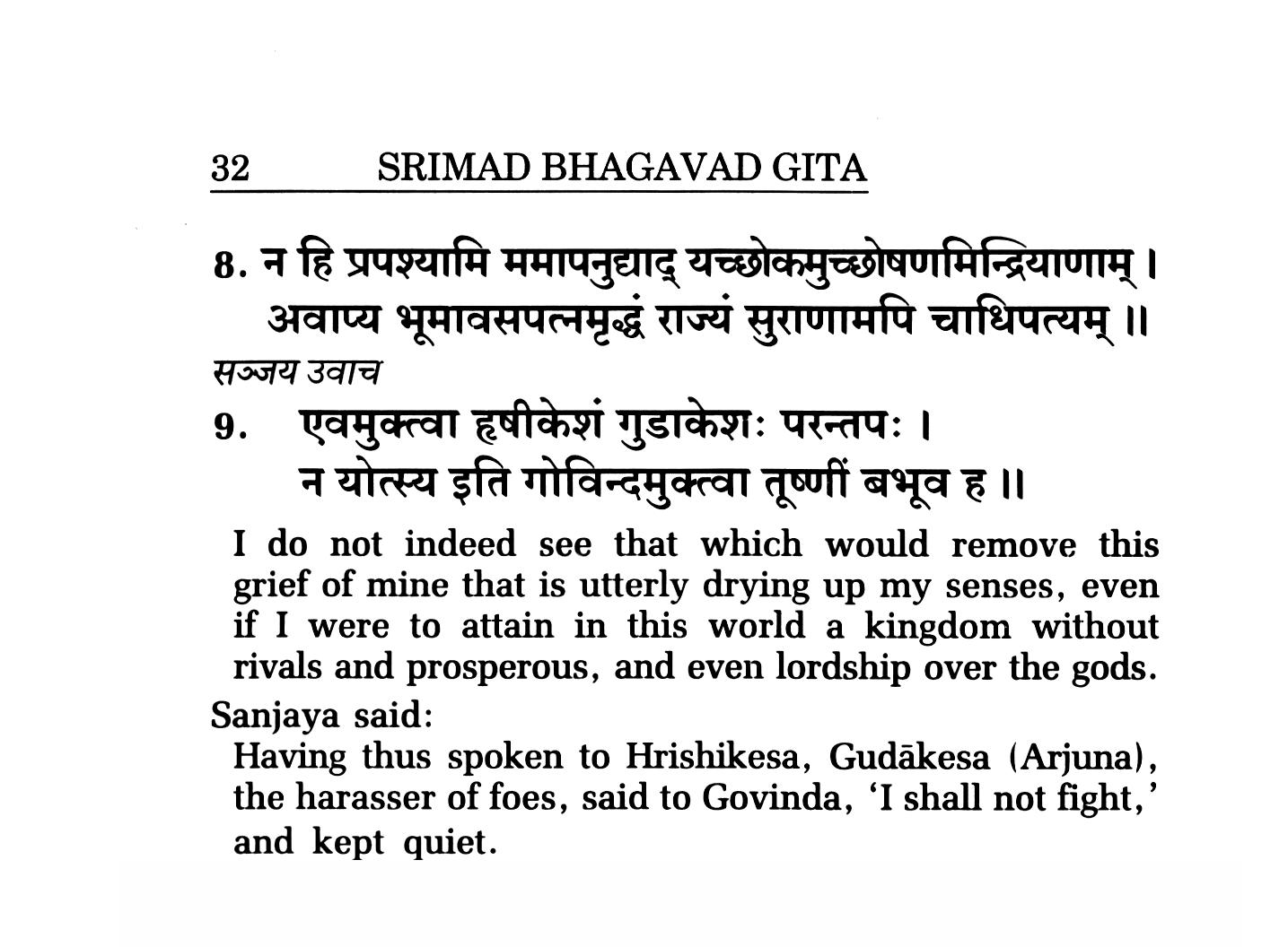 Srimad Bhagavad Gita - Original and Translation Srimad Bhagavad Gita - Original and Translation