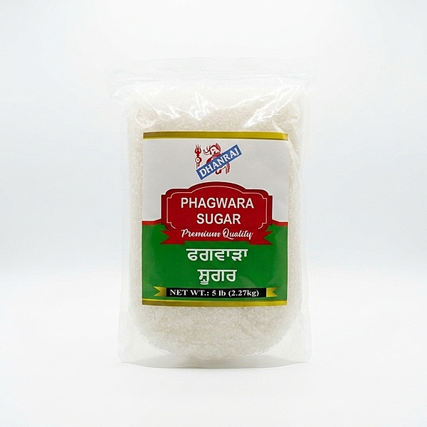 Phagwara Pure Cane Sugar showing sparkling white, fine-grain sulfur-free crystals for Indian cooking