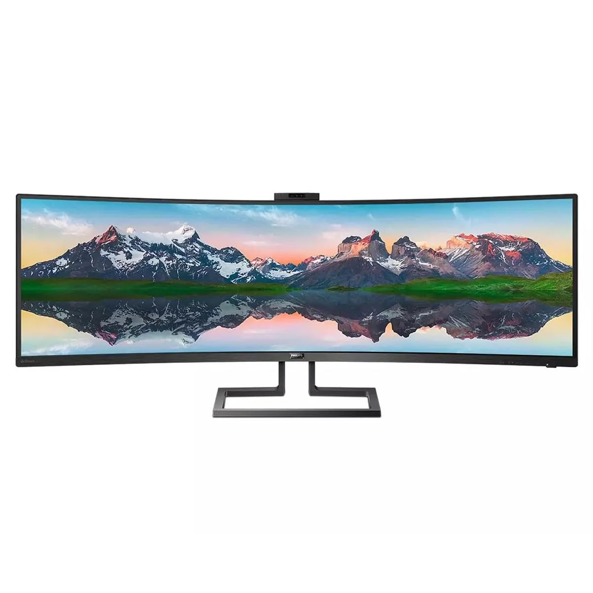 Philips Brilliance 499P9H 49" SuperWide Curved Monitor, Dual QHD 5120x1440, USB-C Docking & KVM