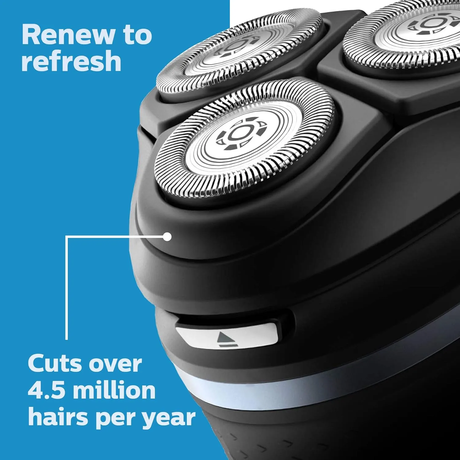 Philips Norelco SH30/52 Shaving Heads, Compatible with Philips Shavers Series 1000, 3000 and 5000, Powerful Performance