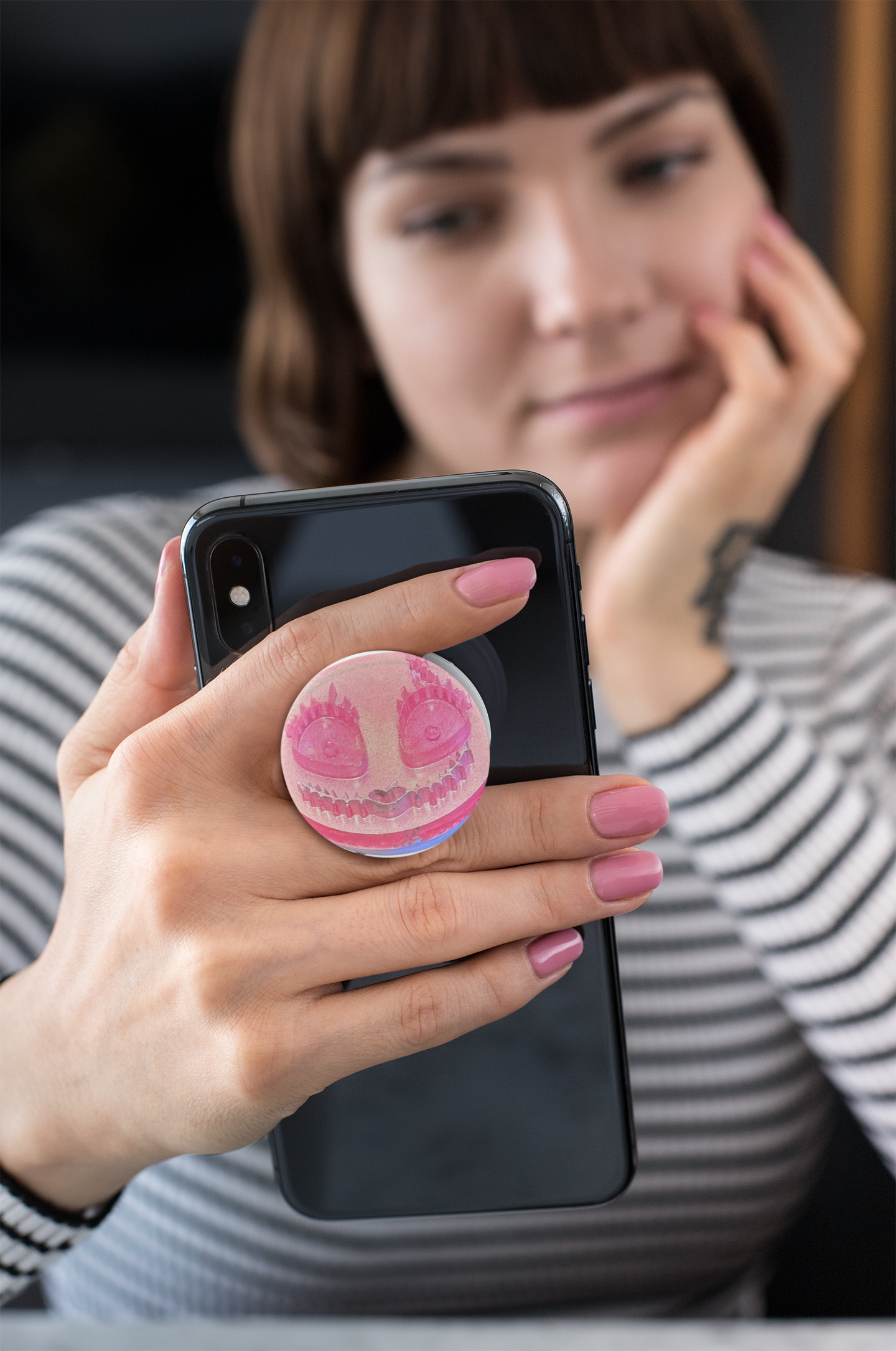Pink on Pink Jack Base Phone Stand