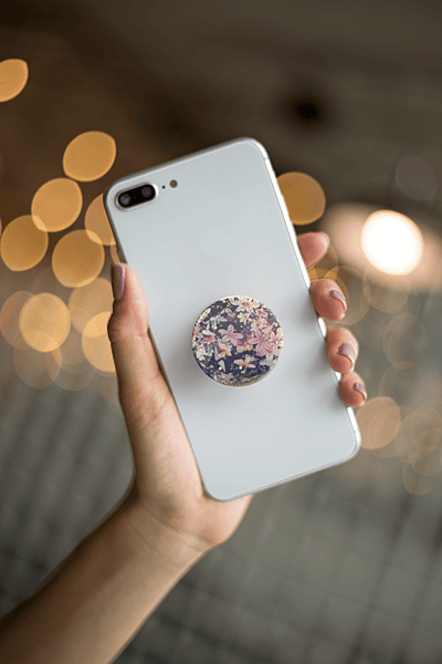 "Floral Fusion Stand"  Cell Phone Base