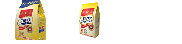 Three crowns sachet 320g & 750g