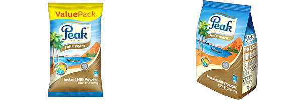 Peak Instant Milk Powder sachets 350g & 800g