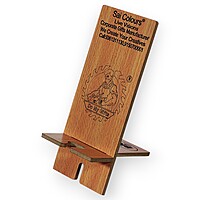 Personalized Wooden Mobile Phone Stand - Laser Engraved
