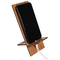 Personalized Wooden Mobile Phone Stand - Laser Engraved