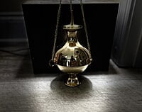 8" Brass Hanging Censer Burner
