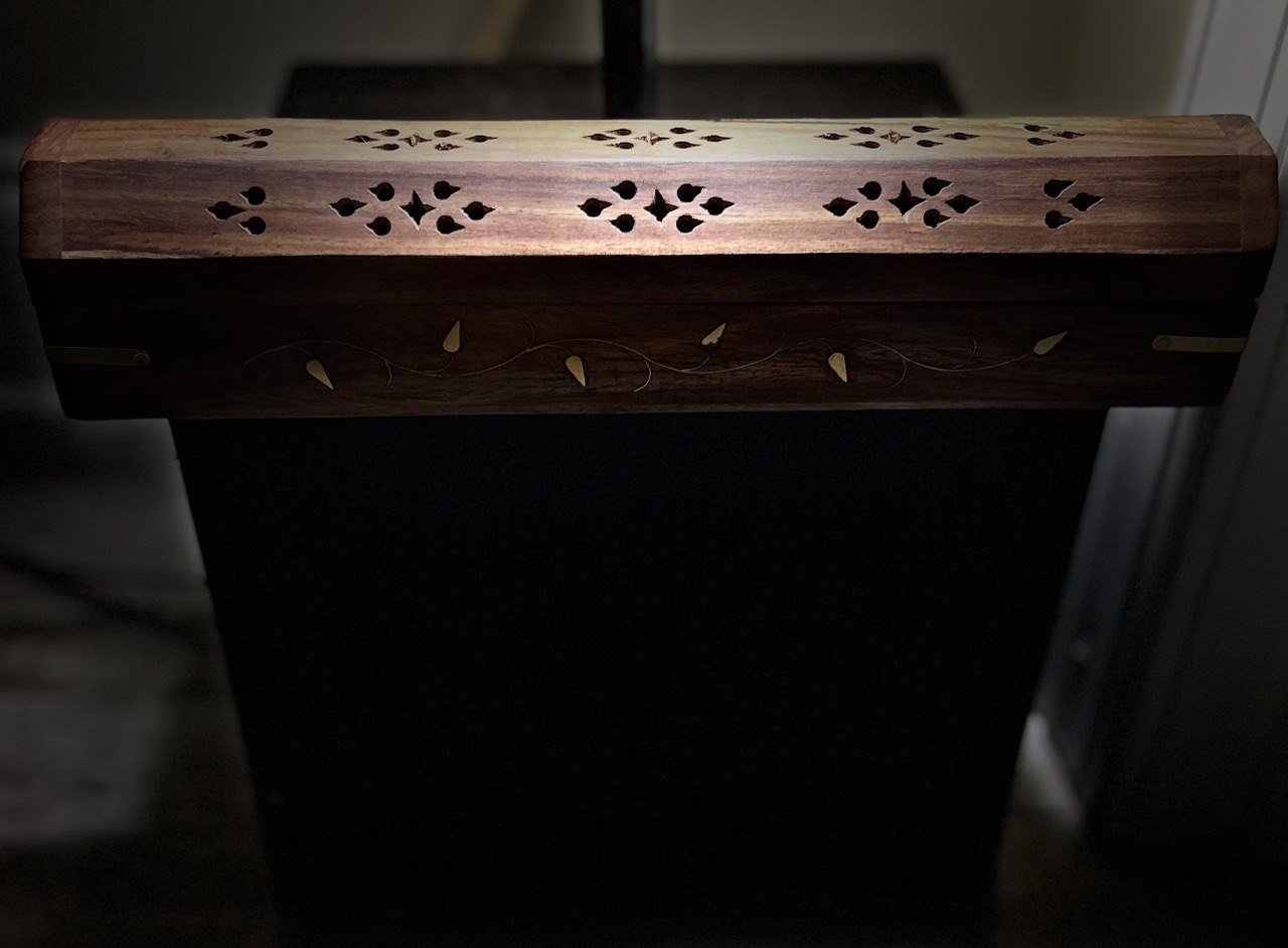 12" Wood Incense Box