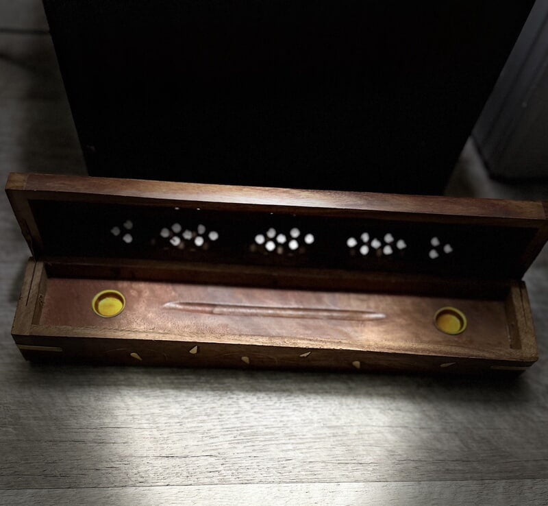 12" Wood Incense Box