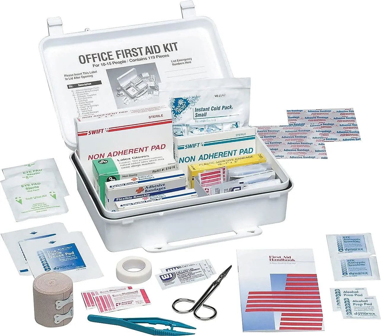 PhysiciansCare 60002 Office First Aid Kit, for Up to 25 People, 131 Pieces/Kit