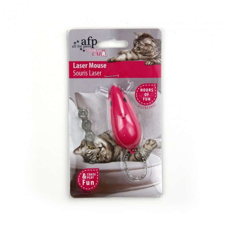 ALL FOR PAWS LASER MOUSE - PINK (CAT TOY) ALL FOR PAWS LASER MOUSE - PINK (CAT TOY)