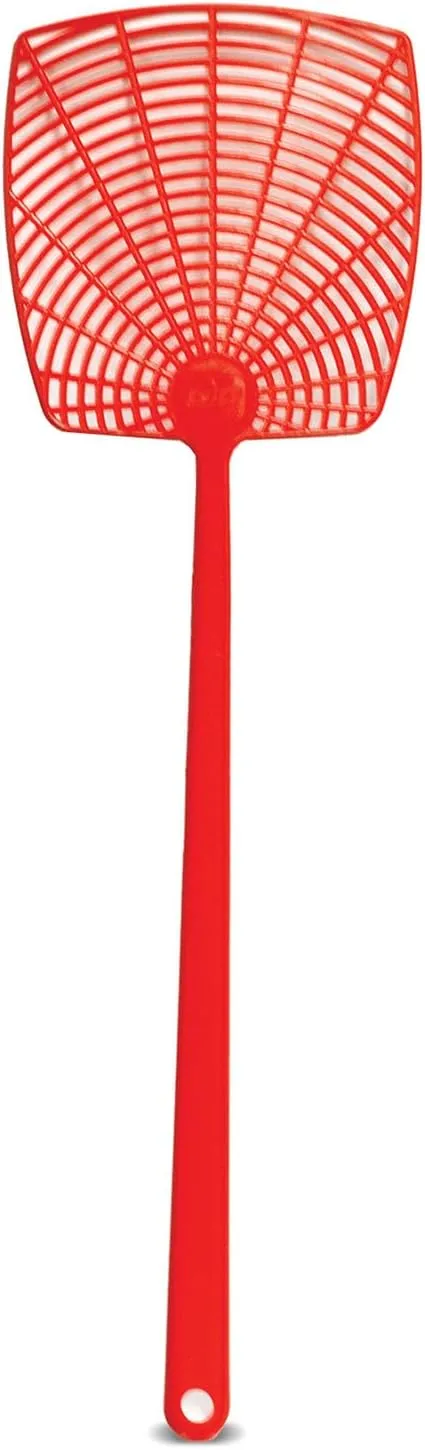 PIC 274-INN Plastic Fly Swatter Assorted Neon Plastic Fly Swatter – Single Orange Pack of 5 Heavy Duty Orange
