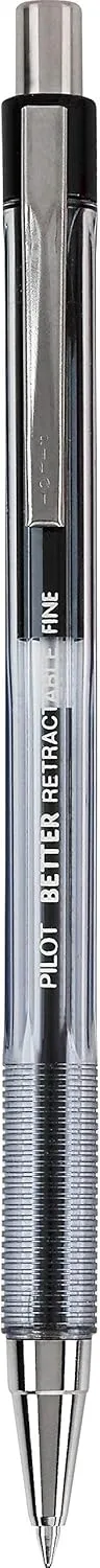 PILOT Better Retractable Ballpoint Pens, Refillable