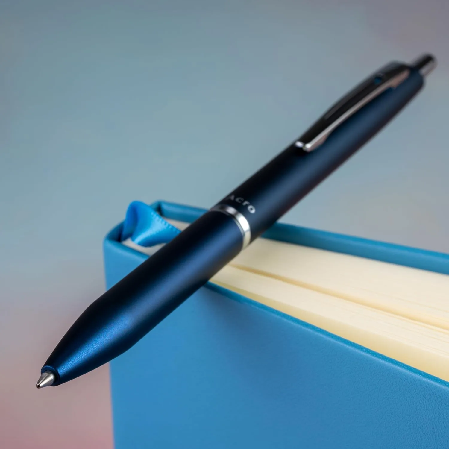 Pilot Acroball 1000 Ultra-Premium Ballpoint Pen, 0.7mm Fine, Navy Barrel, Black Ink