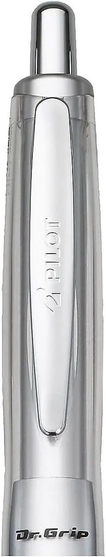 PILOT Dr. Grip Center of Gravity Refillable & Retractable Ballpoint Pen, Medium, Charcoal Grip, Black Ink (36180)