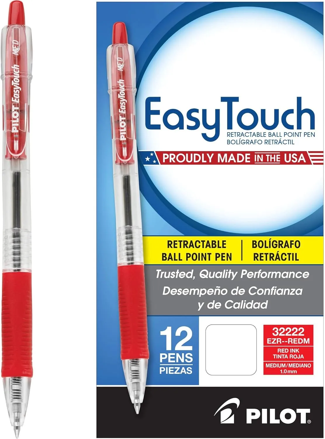 PILOT EasyTouch Refillable & Retractable Ballpoint Pens