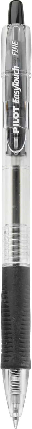 PILOT EasyTouch Refillable & Retractable Ballpoint Pens, Fine Point, Black Ink, 12-Pack (32210)