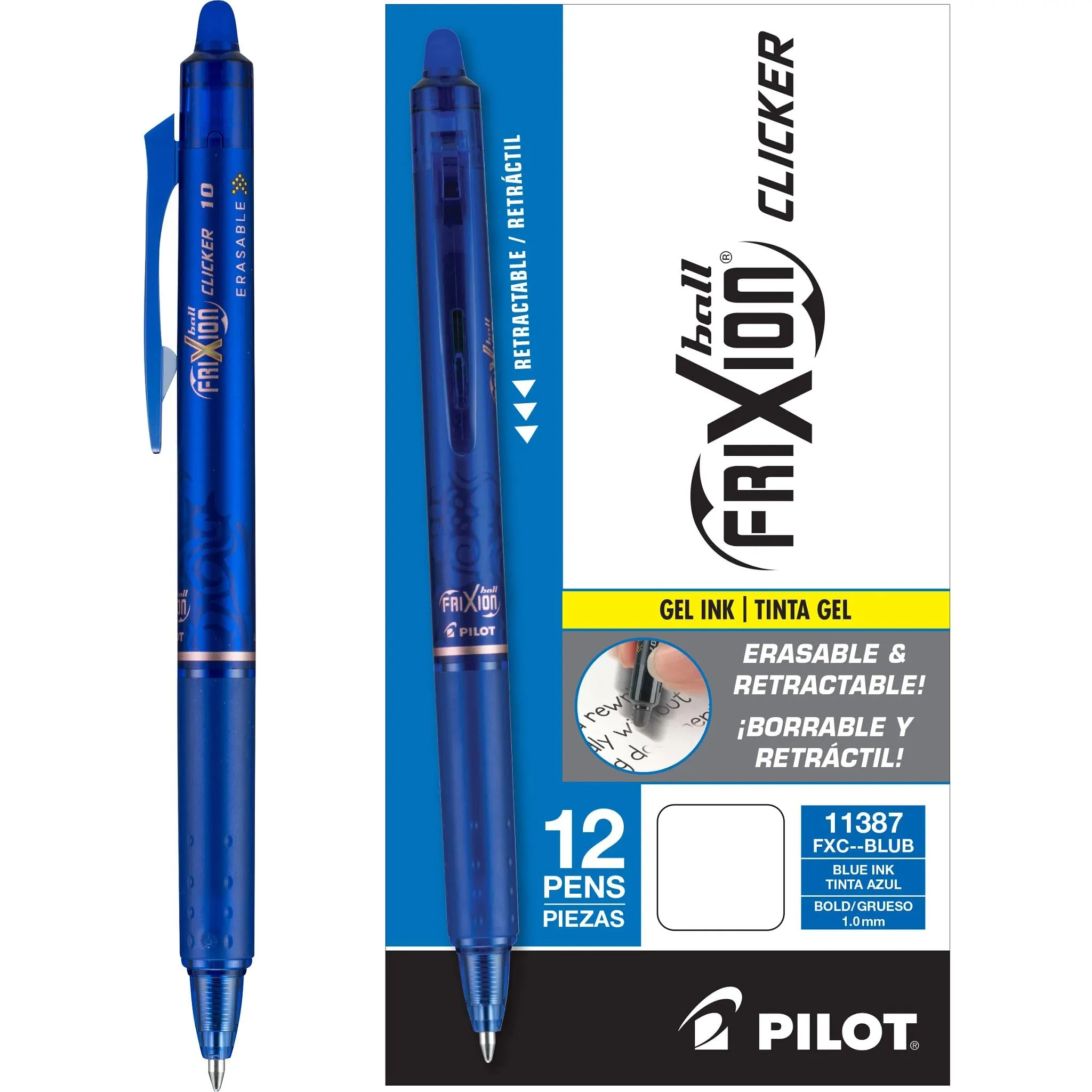 Pilot FriXion Clicker Erasable Retractable Gel Pens