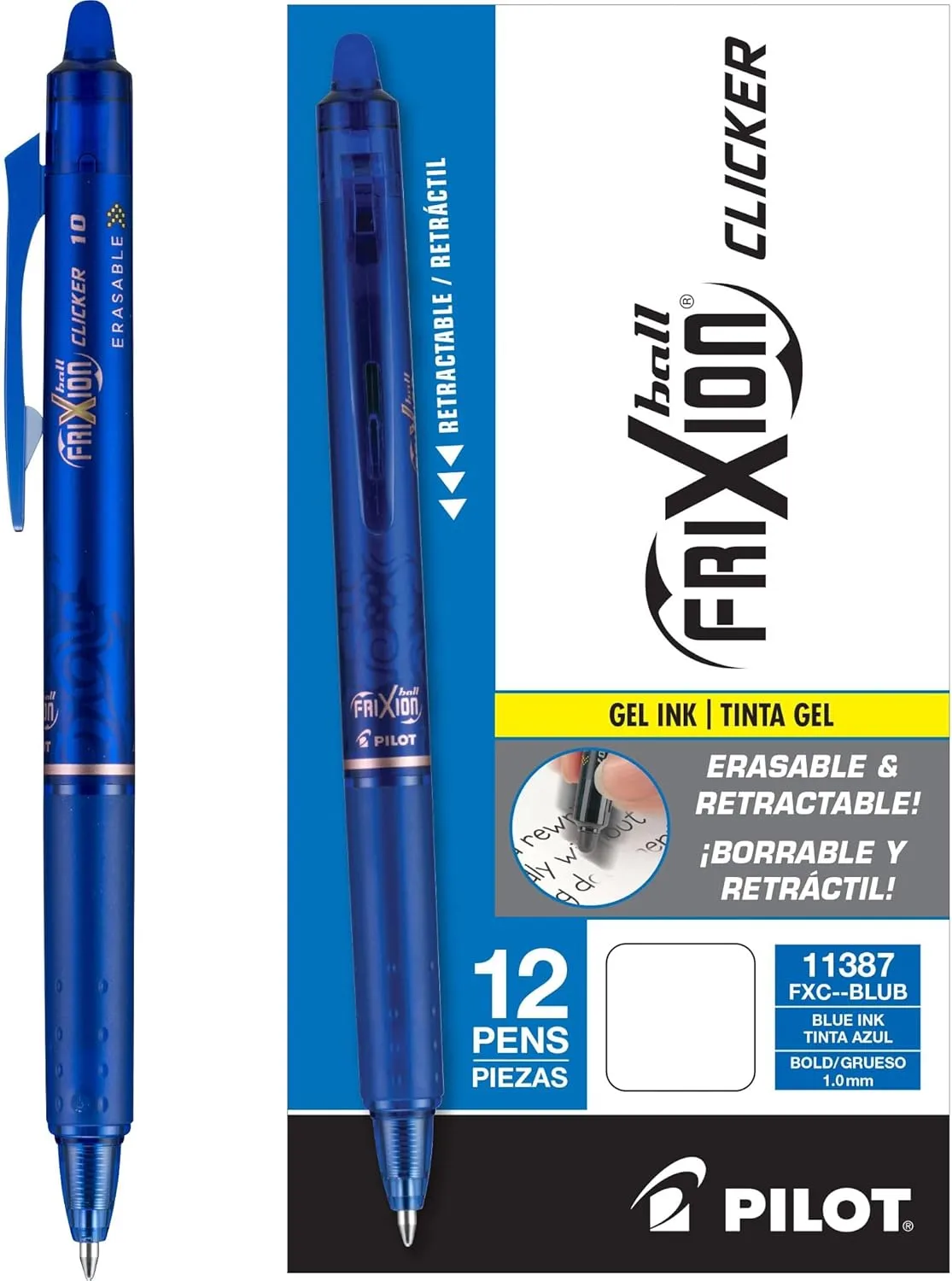Pilot FriXion Clicker Erasable Retractable Gel Pens