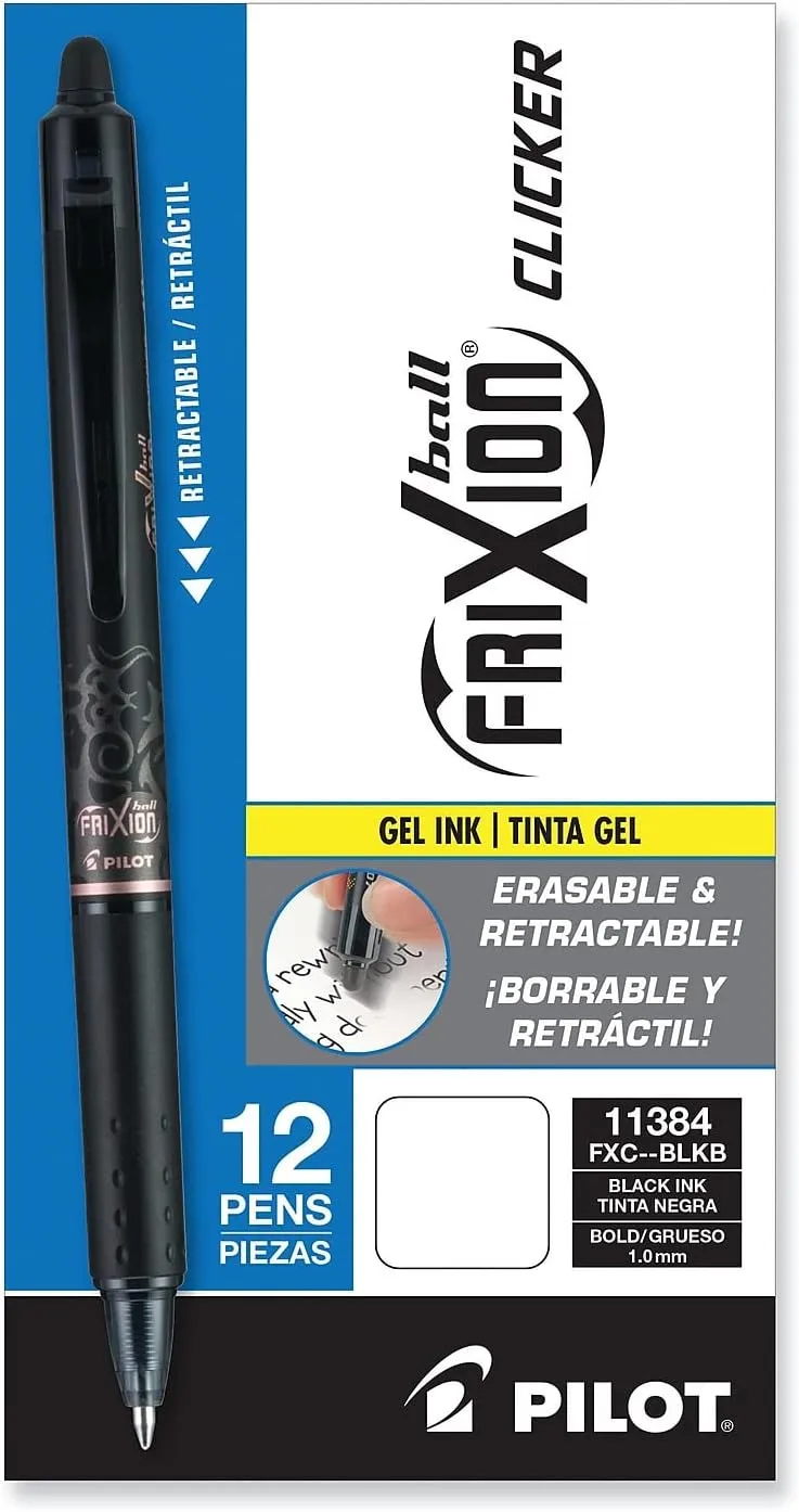 Pilot FriXion Clicker Erasable Retractable Gel Pens