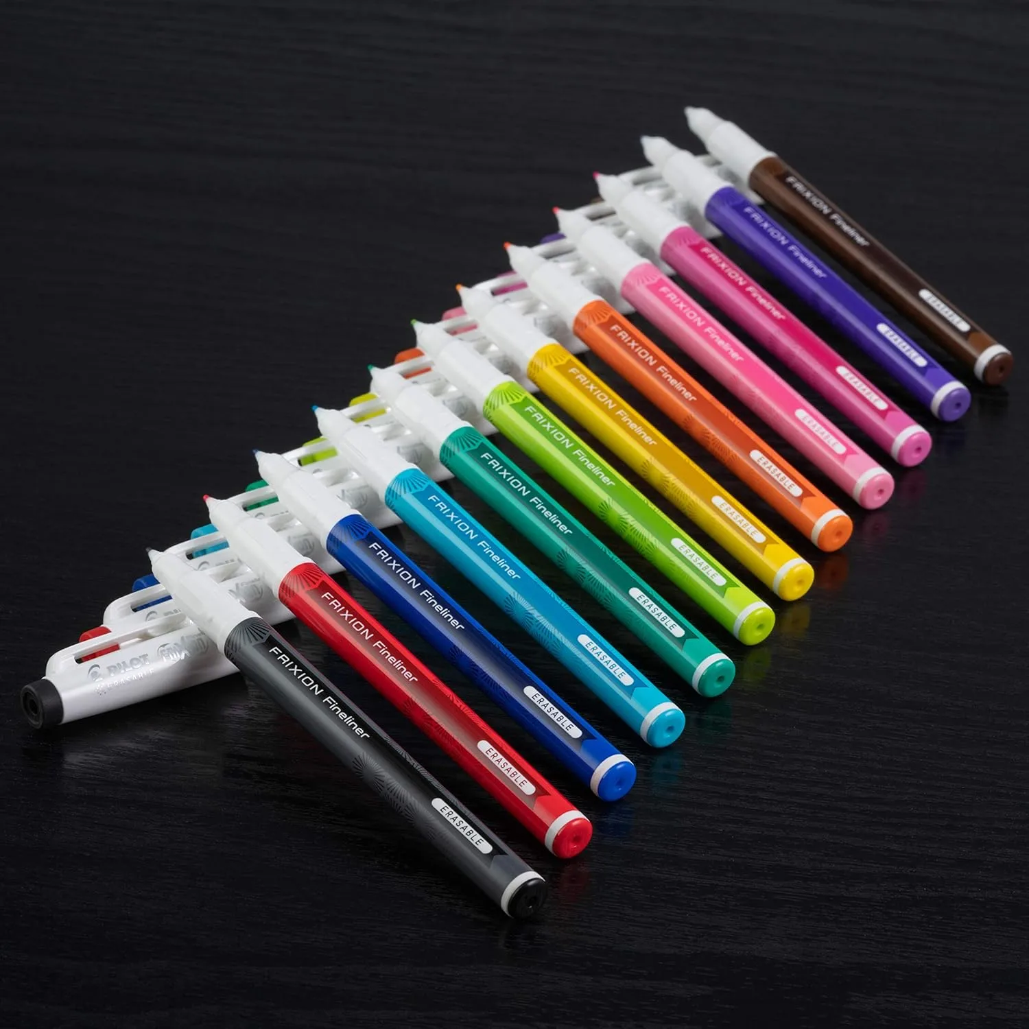 Pilot FriXion Fineliner Erasable Marker Pens, Fine Point .7 mm, Pack of 12, Assorted Colors