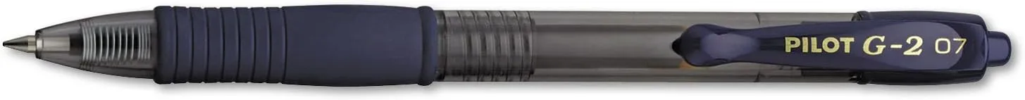 Pilot G2 Premium Gel Roller Pens, Fine Point 0.7 mm, Navy Ink, Pack of 12