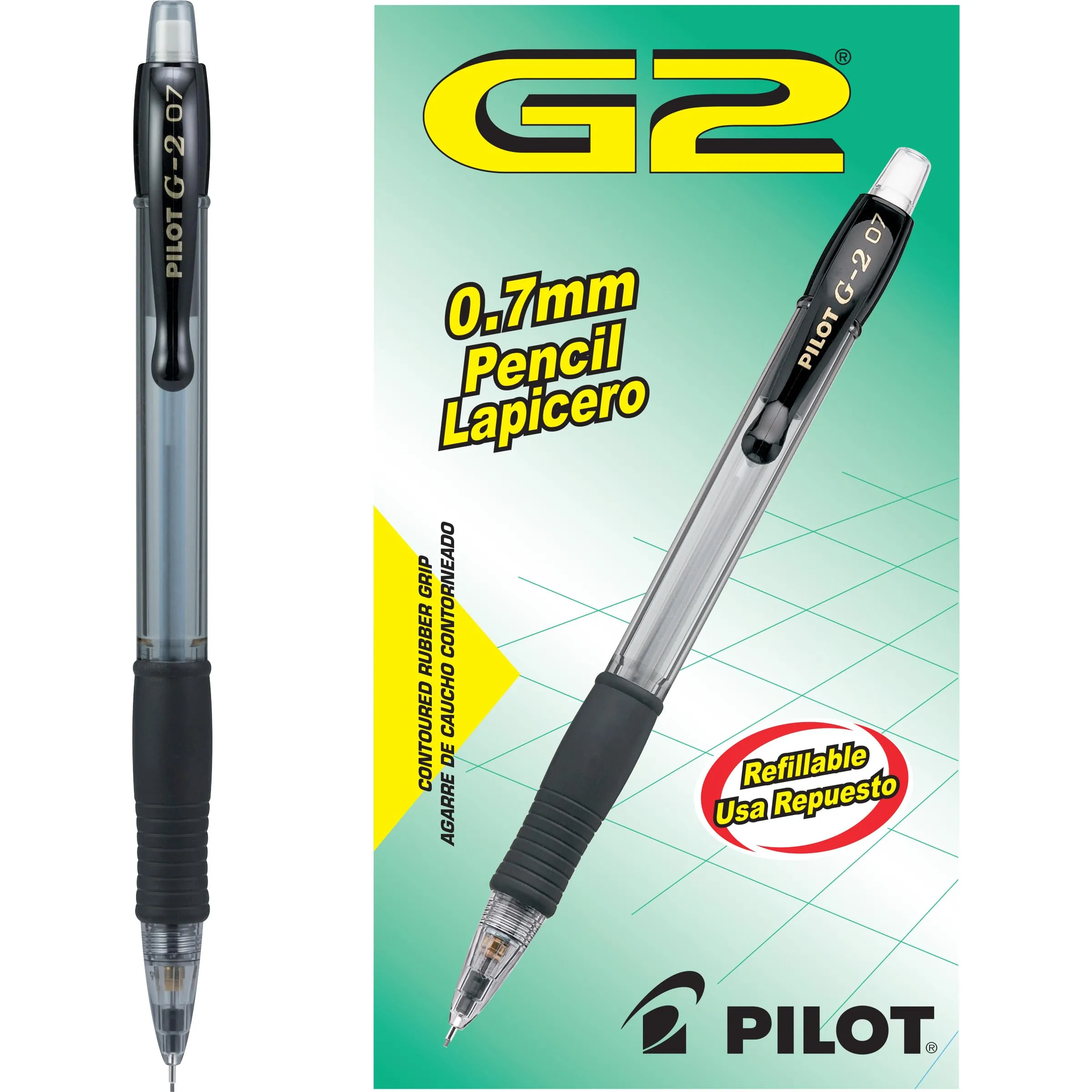 Pilot G2 Mechanical Pencils, 0.7 mm HB Lead, Pack of 12