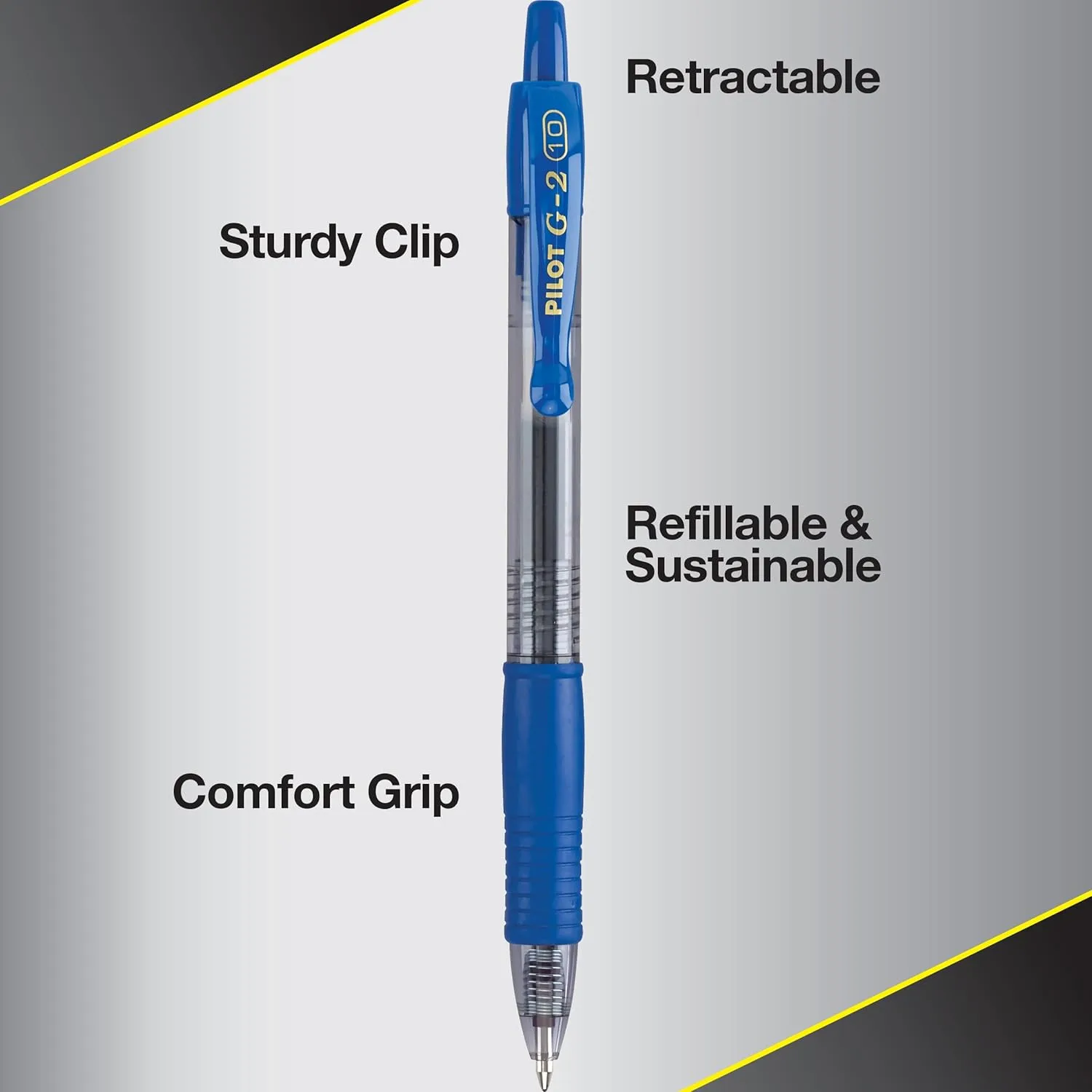 PILOT G2 Premium Gel Pen, Retractable, 1.0 mm Bold, Blue, 36 Count