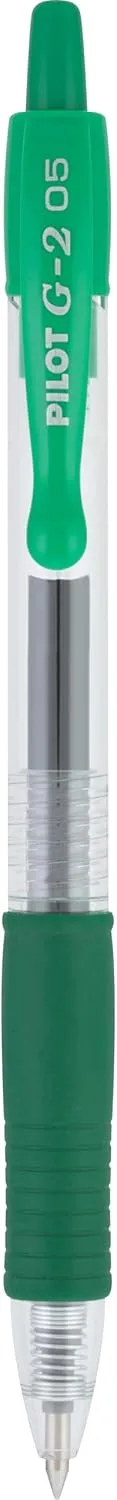 PILOT G2 Premium Gel Roller Pens, Extra Fine 0.5 mm, Pack of 12