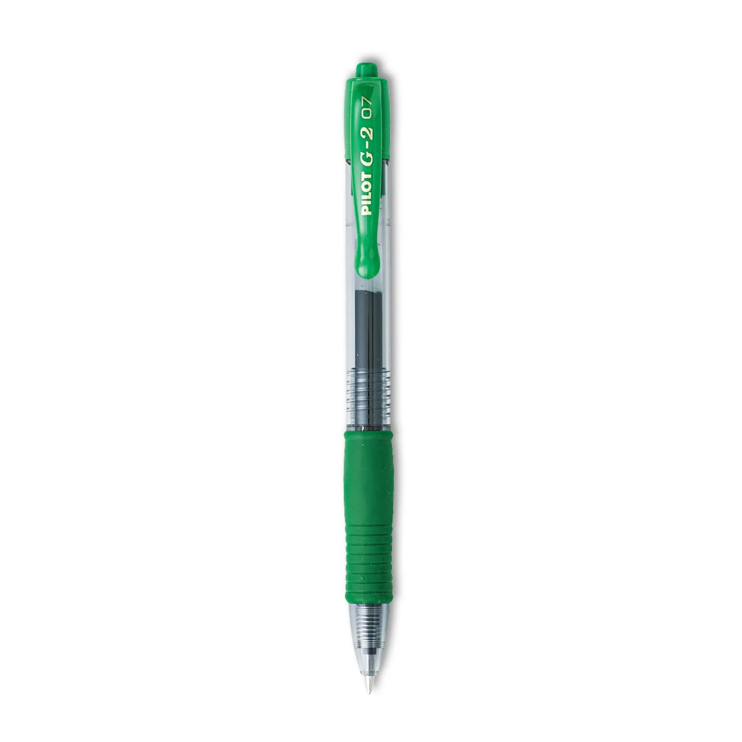 Pilot G2 Premium Gel Roller Pens, 0.7mm Fine, Green Ink, Pack of 12
