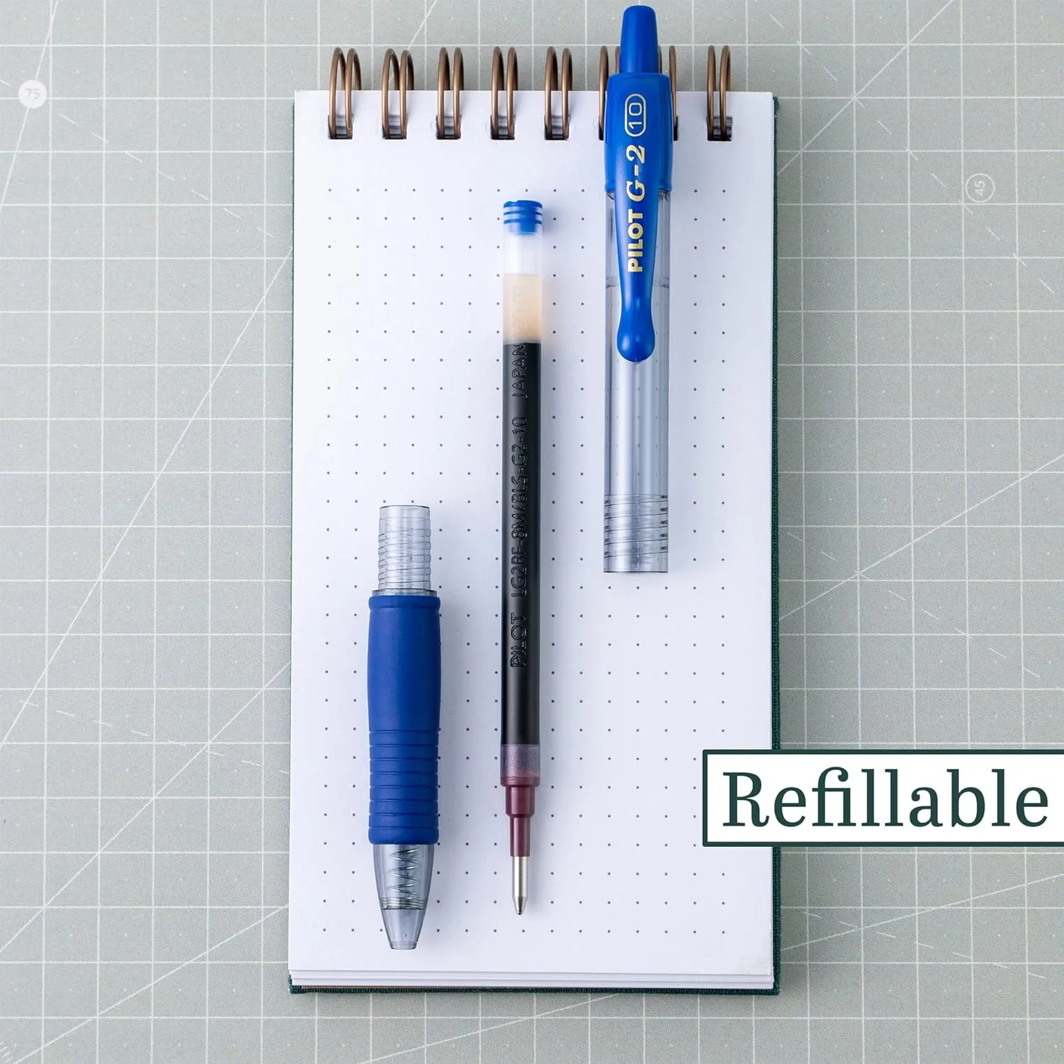 PILOT G2 Gel Roller Pens, Retractable, Refillable