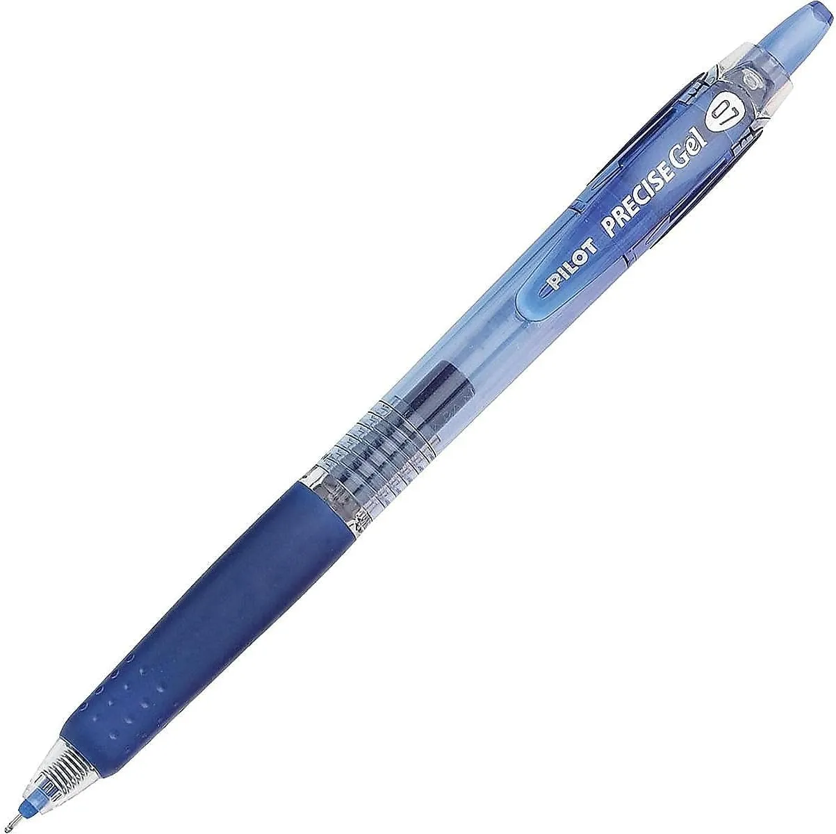 Pilot, Precise BeGreen, Refillable & Retractable Gel Roller Pens, Fine Point 0.7 mm, Blue, Pack of 12