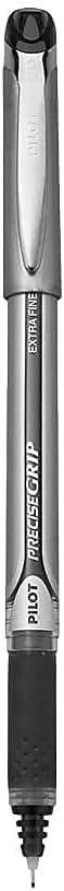 Pilot Precise Grip Rollerball Pen Extra-Fine 0.5 mm Black Barrel - Pack of 12