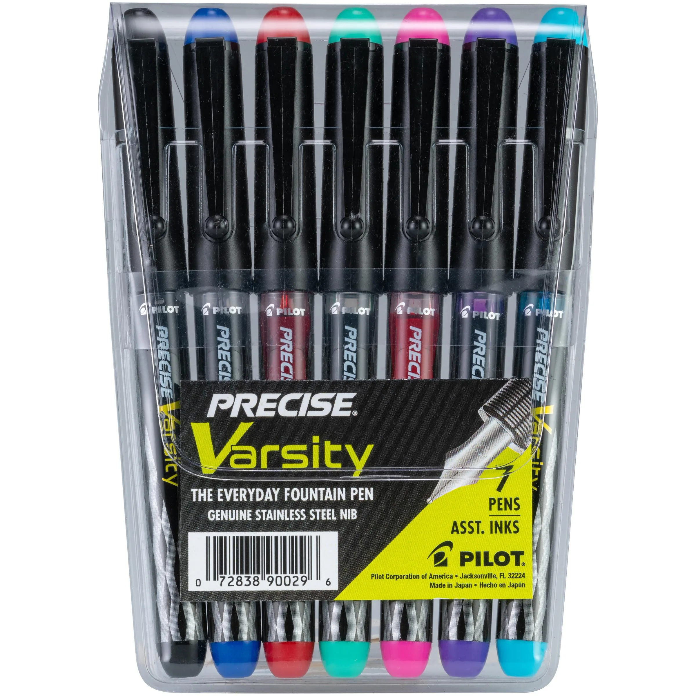 PILOT Varsity Pre-Filled Disposable Fountain Pens, Medium Stainless Steel Nib