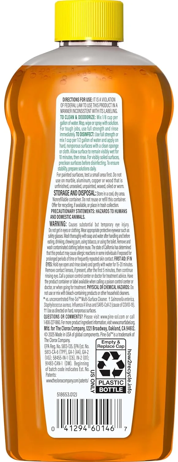 Pine-Sol Multi-Surface Cleaner, Original, 14 Fluid Ounces