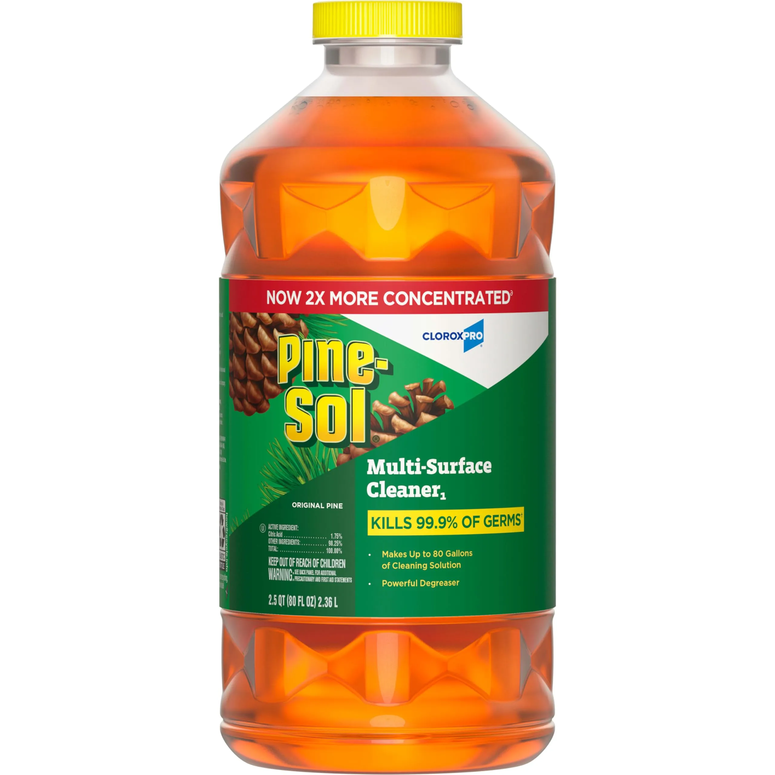 CloroxPro Pine-Sol Multi-Surface Cleaner, Original Pine, 80 Fl Oz (60606)