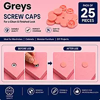 PVC Screw Caps | Pink | Pack of 25