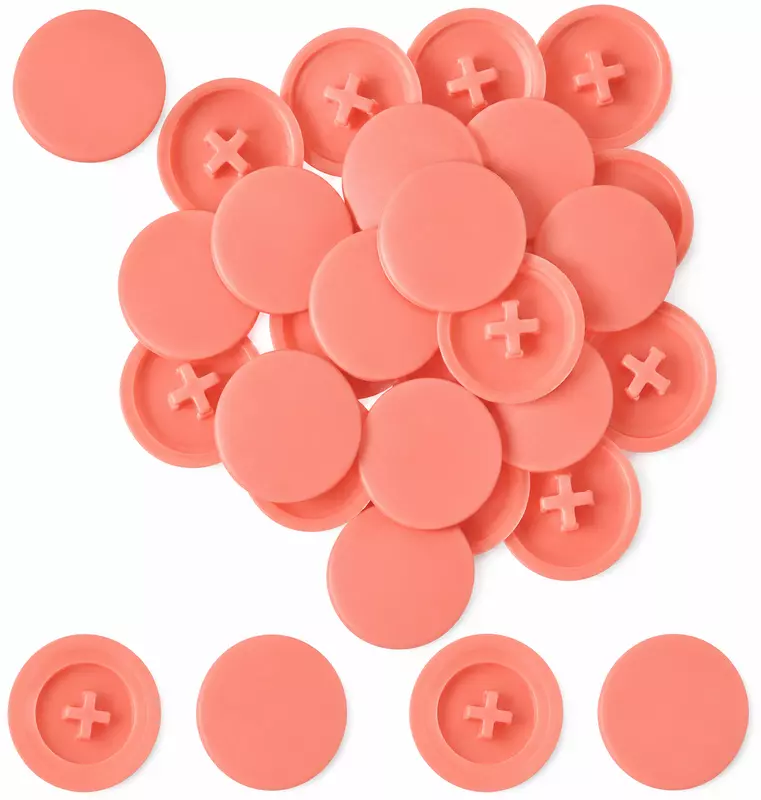 PVC Screw Caps | Pink | Pack of 25