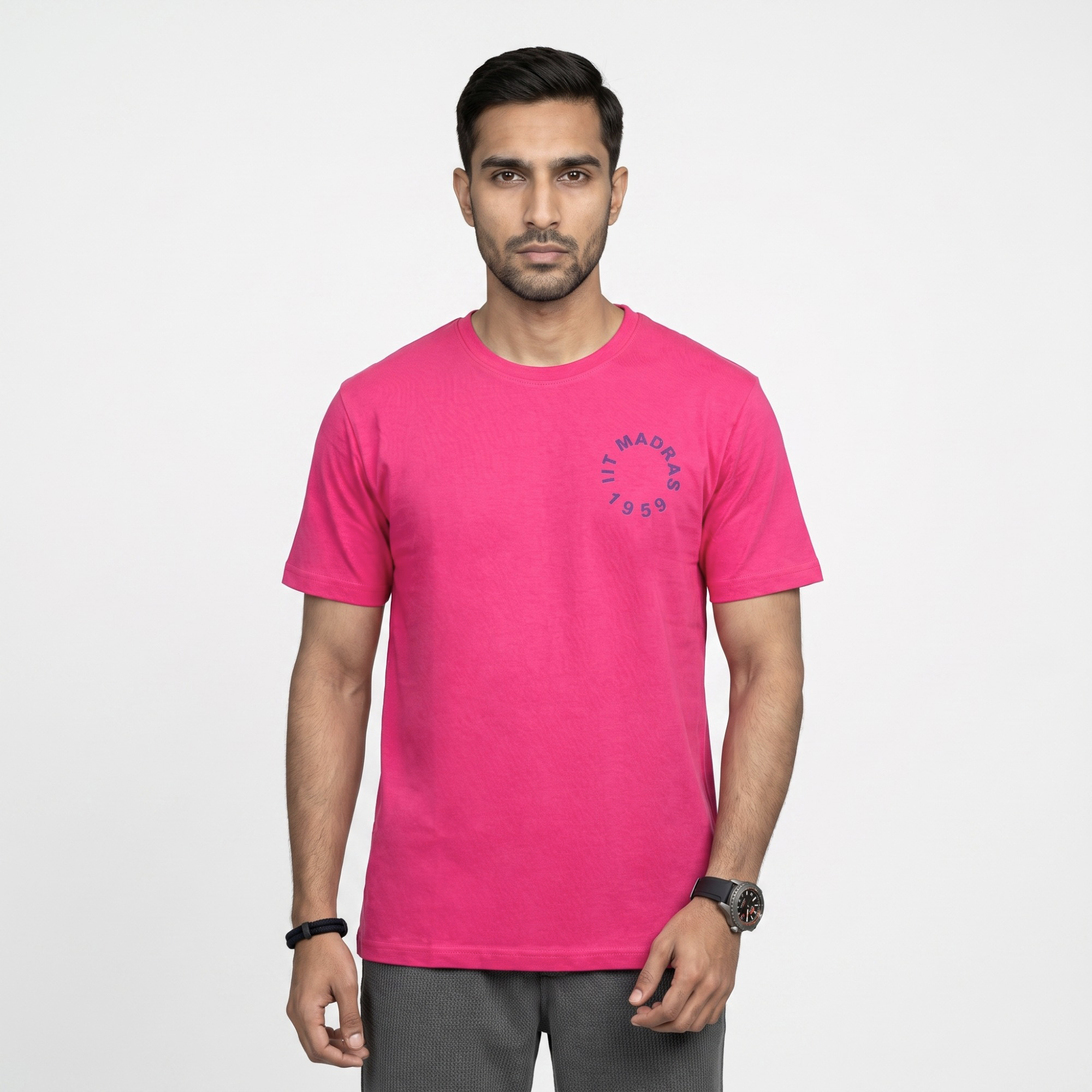 IITM Insti Cotton Tee - Bubblegum Pink
